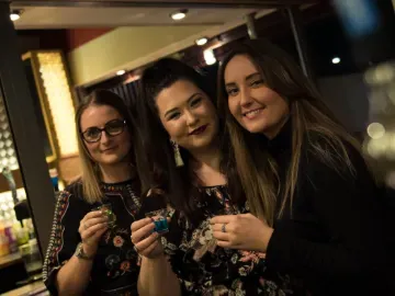 A group enjoying their day at Newcastle Greyhounds